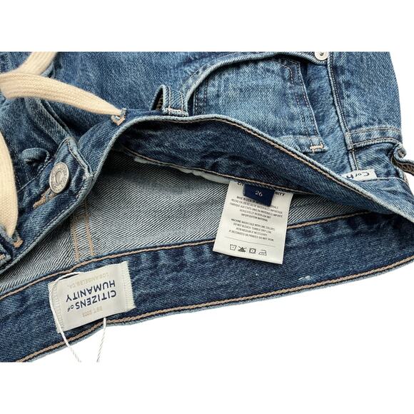 Citizens Of Humanity 'Brynn' Blue Cotton Trouser Size 26 - Picture 4 of 4